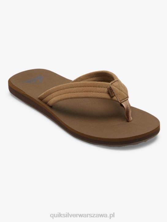 mężczyźni Quiksilver zamszowe sandały Carver Core 4DBV874 opalenizna 1