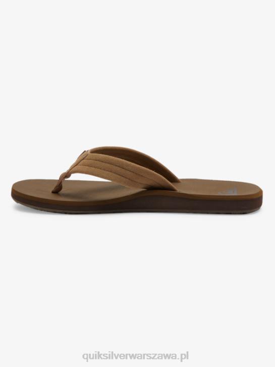 mężczyźni Quiksilver zamszowe sandały Carver Core 4DBV874 opalenizna 1