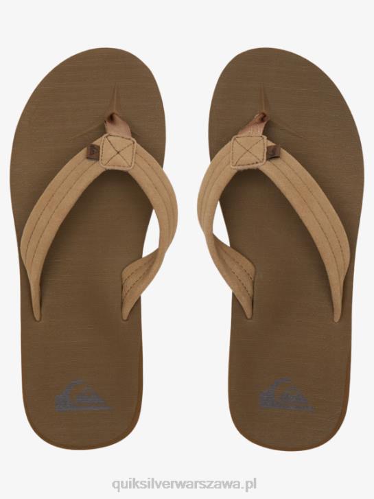 mężczyźni Quiksilver zamszowe sandały Carver Core 4DBV874 opalenizna 1