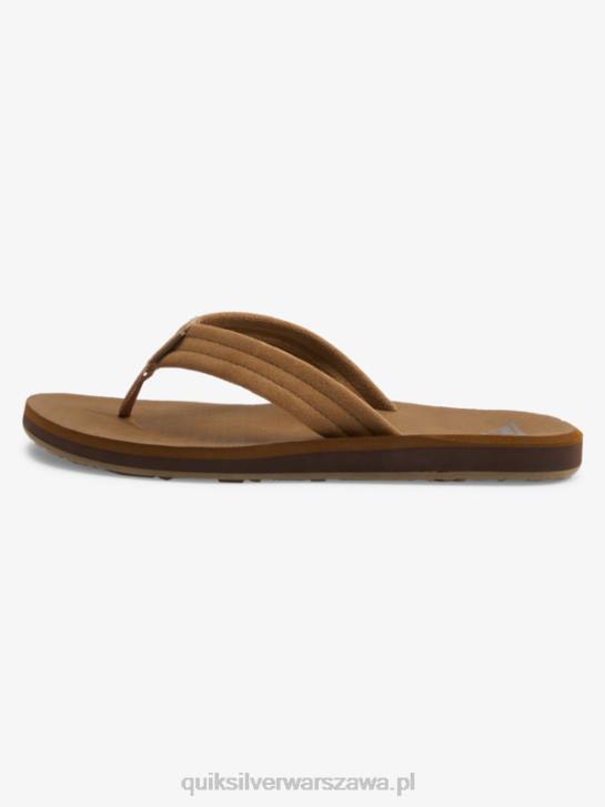 mężczyźni Quiksilver zamszowe sandały Carver Core 4DBV874 opalenizna 1