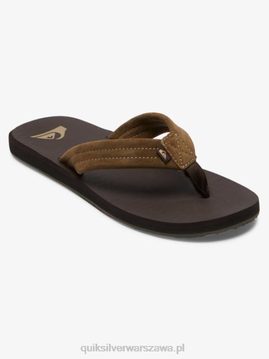mężczyźni Quiksilver zamszowe sandały Carver Core 4DBV877 brązowy 1