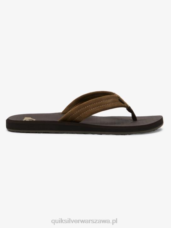 mężczyźni Quiksilver zamszowe sandały Carver Core 4DBV877 brązowy 1