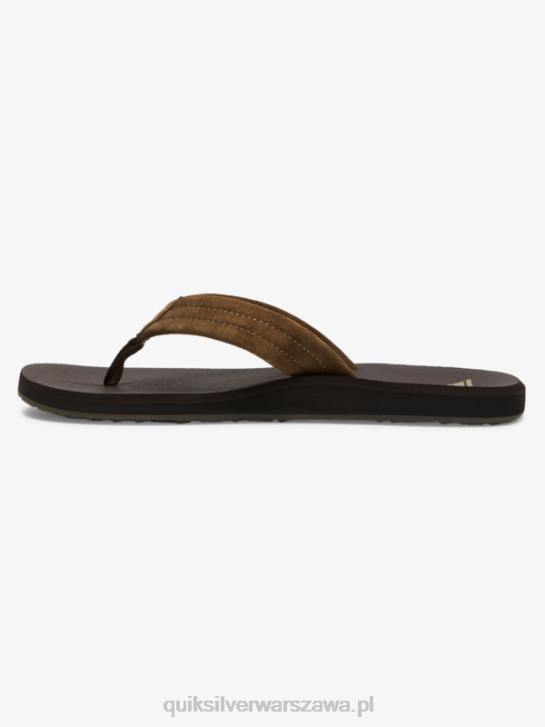 mężczyźni Quiksilver zamszowe sandały Carver Core 4DBV877 brązowy 1