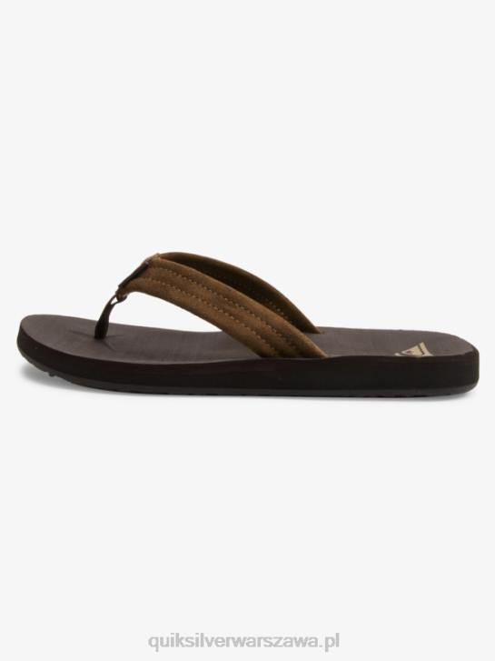 mężczyźni Quiksilver zamszowe sandały Carver Core 4DBV877 brązowy 1