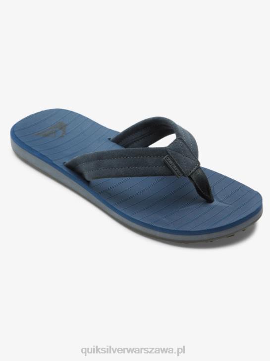 mężczyźni Quiksilver zamszowe sandały Carver Core 4DBV878 niebieski 1
