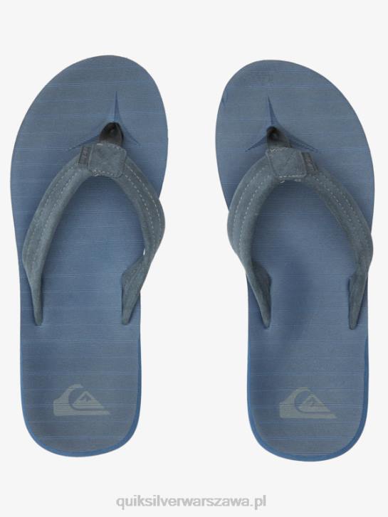 mężczyźni Quiksilver zamszowe sandały Carver Core 4DBV878 niebieski 1