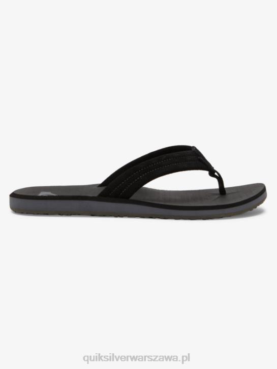 mężczyźni Quiksilver zamszowe sandały Carver Core 4DBV879 czarny