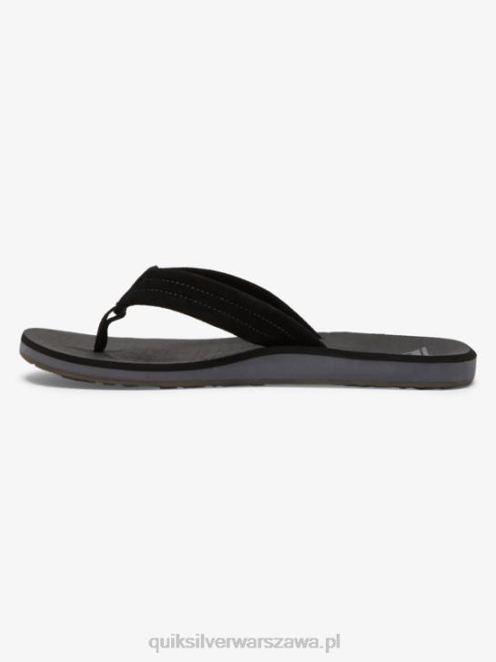 mężczyźni Quiksilver zamszowe sandały Carver Core 4DBV879 czarny