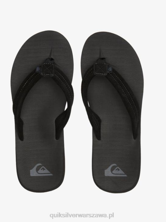 mężczyźni Quiksilver zamszowe sandały Carver Core 4DBV879 czarny