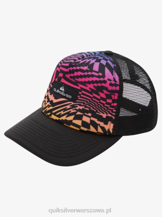 chłopcy Quiksilver 8-16 czapka typu trucker buzzard coop 4DBV2044 ognisty koral