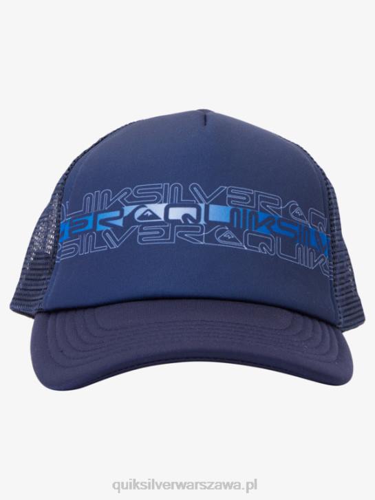 chłopcy Quiksilver Czapka trucker 2-7 buzzard coop 4DBV2204 granatowa marynarka