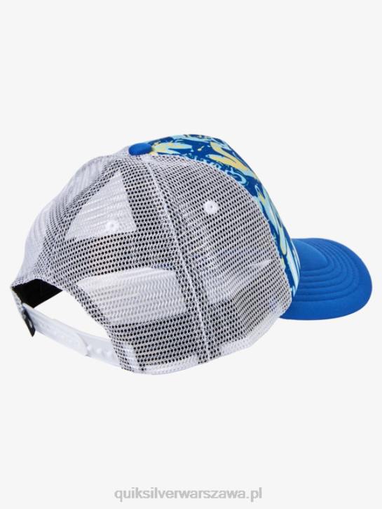 chłopcy Quiksilver Czapka trucker 2-7 buzzard coop 4DBV2205 nurkowanie w kolorze niebieskim