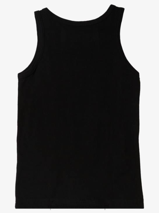 chłopcy Quiksilver 2-7 funky koszulka bez rękawów z ramą 4DBV2263 czarny