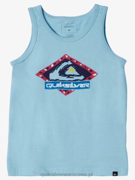 chłopcy Quiksilver 2-7 funky koszulka bez rękawów z ramą 4DBV2264 niebieskie niebo