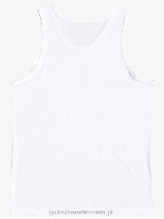 chłopcy Quiksilver Koszulka czołgisty 2-7 at Risk 4DBV2266 biały