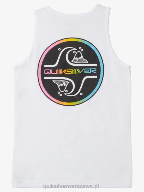 chłopcy Quiksilver T-shirt typu bubble tank z rdzeniem 8-16 4DBV2227 biały