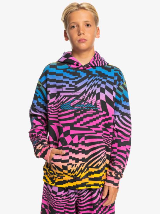 chłopcy Quiksilver Bluza oversize z kapturem 8-16 razy radykalna 4DBV2051 radykalne czasy pink glo 231