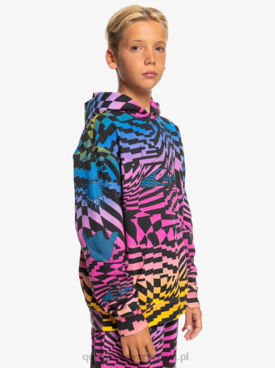 chłopcy Quiksilver Bluza oversize z kapturem 8-16 razy radykalna 4DBV2051 radykalne czasy pink glo 231