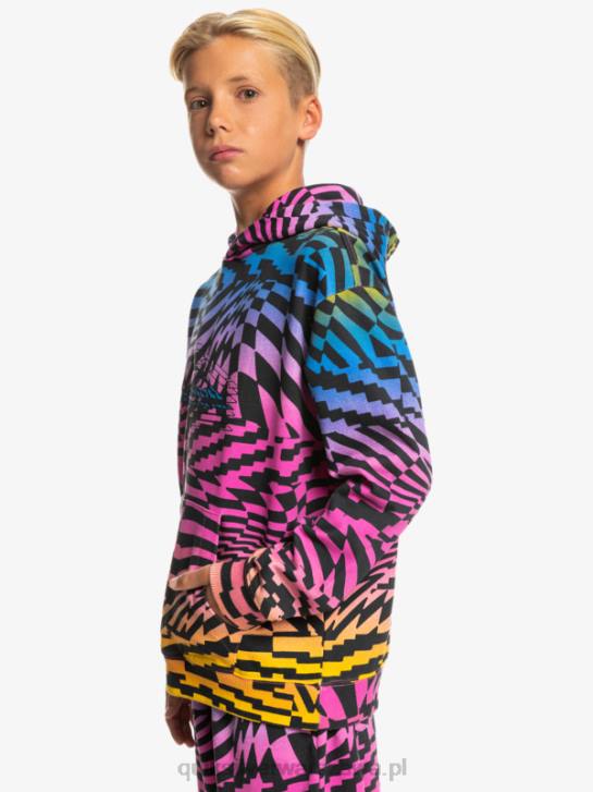 chłopcy Quiksilver Bluza oversize z kapturem 8-16 razy radykalna 4DBV2051 radykalne czasy pink glo 231