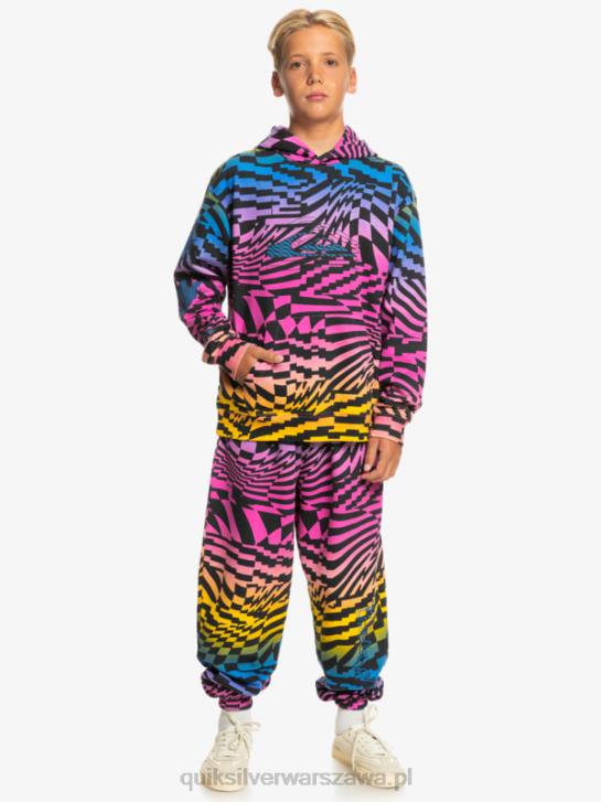 chłopcy Quiksilver Bluza oversize z kapturem 8-16 razy radykalna 4DBV2051 radykalne czasy pink glo 231