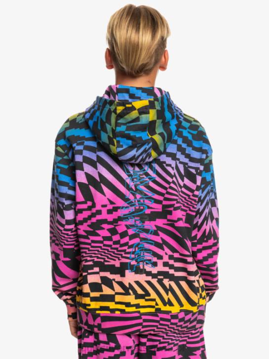 chłopcy Quiksilver Bluza oversize z kapturem 8-16 razy radykalna 4DBV2051 radykalne czasy pink glo 231