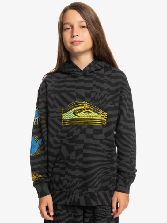 chłopcy Quiksilver Bluza oversize z kapturem 8-16 razy radykalna 4DBV2052 czarne radykalne czasy 231