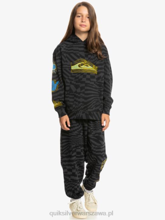 chłopcy Quiksilver Bluza oversize z kapturem 8-16 razy radykalna 4DBV2052 czarne radykalne czasy 231