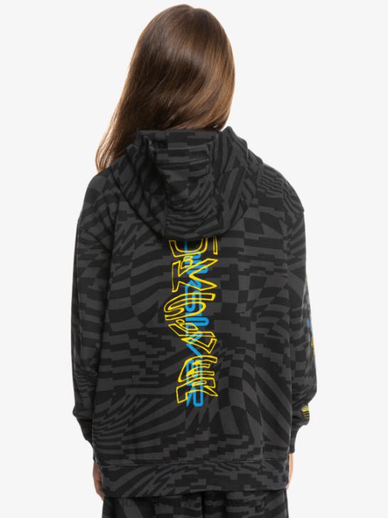 chłopcy Quiksilver Bluza oversize z kapturem 8-16 razy radykalna 4DBV2052 czarne radykalne czasy 231