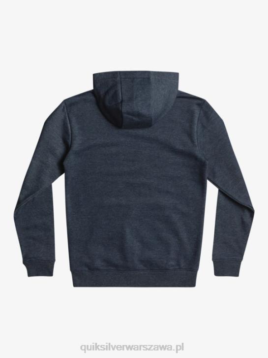 chłopcy Quiksilver Polarowa bluza z dużym logo 8-16 4DBV2247 granatowa marynarka wrzosowa