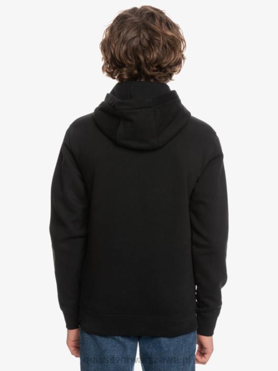 chłopcy Quiksilver Polarowa bluza z dużym logo 8-16 4DBV2248 czarny