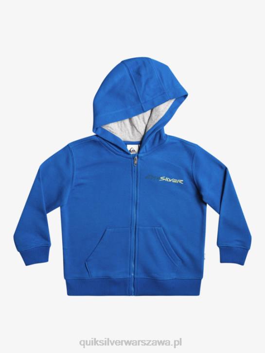 chłopcy Quiksilver Zapinana na zamek bluza z kapturem 2-7 w stylu retro 4DBV2234 nurkowanie w kolorze niebieskim