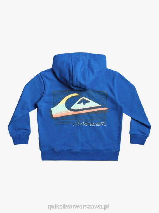 chłopcy Quiksilver Zapinana na zamek bluza z kapturem 2-7 w stylu retro 4DBV2234 nurkowanie w kolorze niebieskim