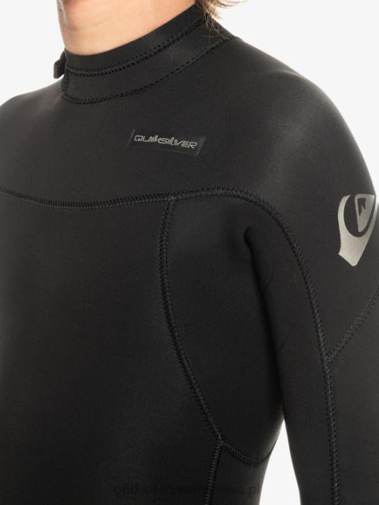 chłopcy Quiksilver 8-16 3/2mm pianka do codziennych sesji z suwakiem z tyłu 4DBV2224 czarny