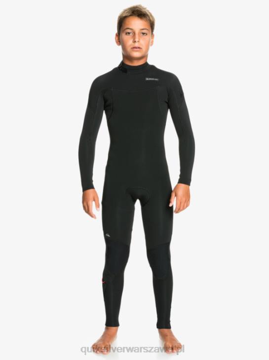 chłopcy Quiksilver 8-16 sesji 3/2mm l/sl fullsuit 4DBV2194 czarny