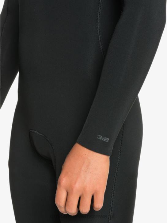 chłopcy Quiksilver 8-16 sesji 3/2mm l/sl fullsuit 4DBV2194 czarny