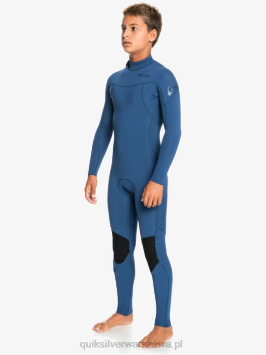 chłopcy Quiksilver 8-16 sesji 3/2mm l/sl fullsuit 4DBV2195 insygnia niebieskie