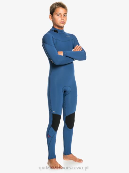 chłopcy Quiksilver 8-16 sesji 3/2mm l/sl fullsuit 4DBV2195 insygnia niebieskie