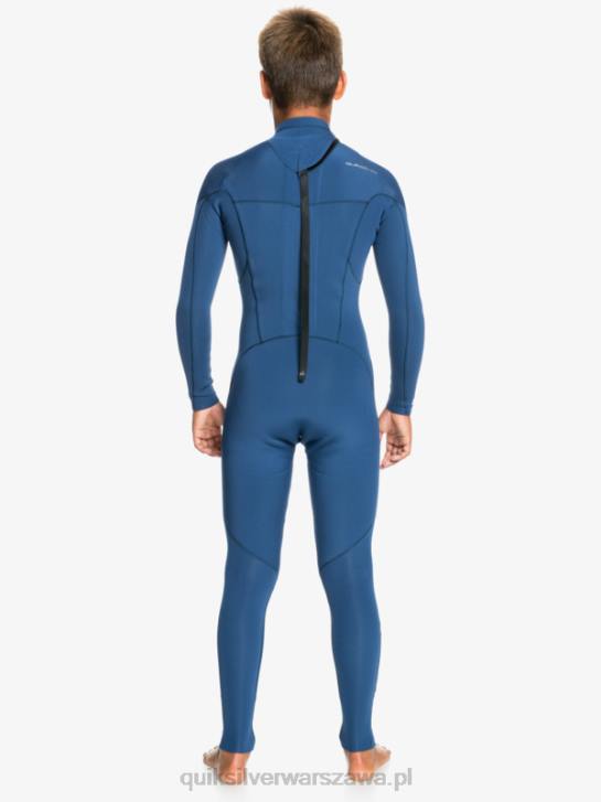 chłopcy Quiksilver 8-16 sesji 3/2mm l/sl fullsuit 4DBV2195 insygnia niebieskie