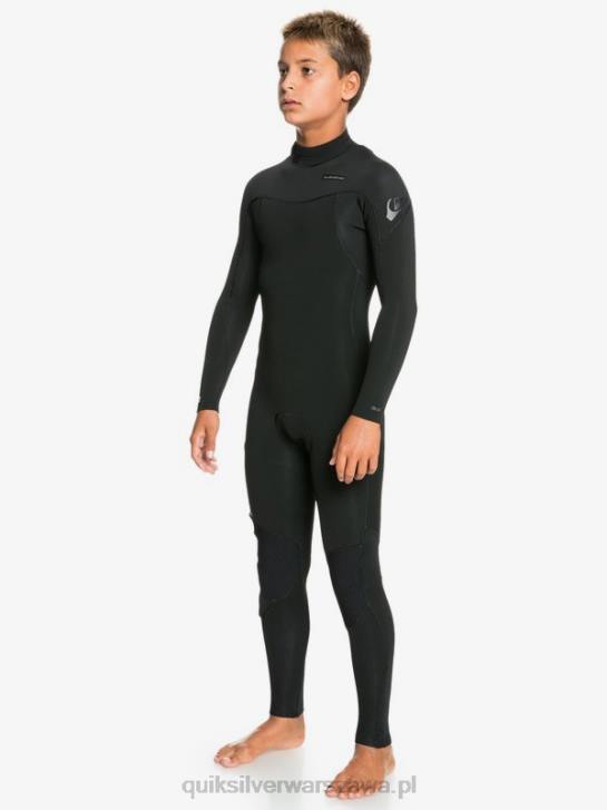 chłopcy Quiksilver 8-16 sesji 4/3mm l/sl fullsuit 4DBV2188 czarny