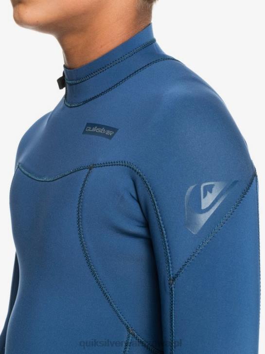 chłopcy Quiksilver 8-16 sesji 4/3mm l/sl fullsuit 4DBV2189 insygnia niebieskie