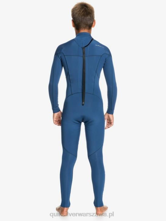 chłopcy Quiksilver 8-16 sesji 4/3mm l/sl fullsuit 4DBV2189 insygnia niebieskie