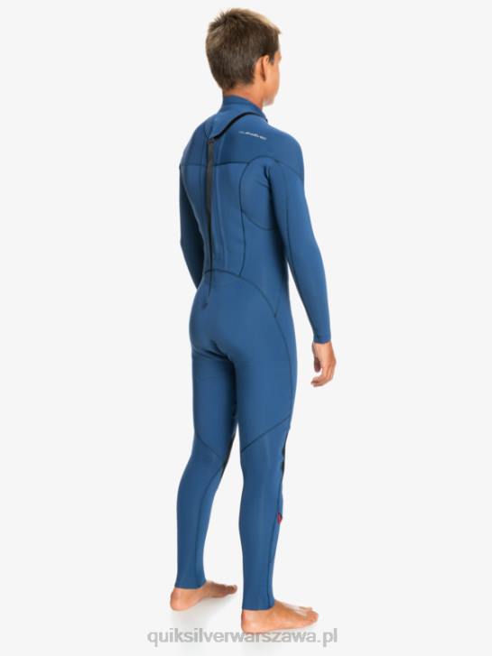 chłopcy Quiksilver 8-16 sesji 4/3mm l/sl fullsuit 4DBV2189 insygnia niebieskie