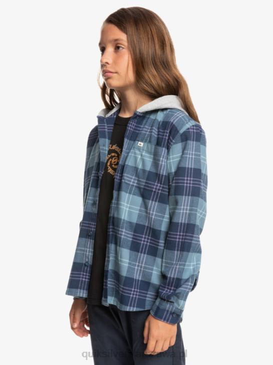 chłopcy Quiksilver 8-16 Haldonowa bluza z kapturem i długimi rękawami 4DBV2310 prowansalski niebieski harelaw