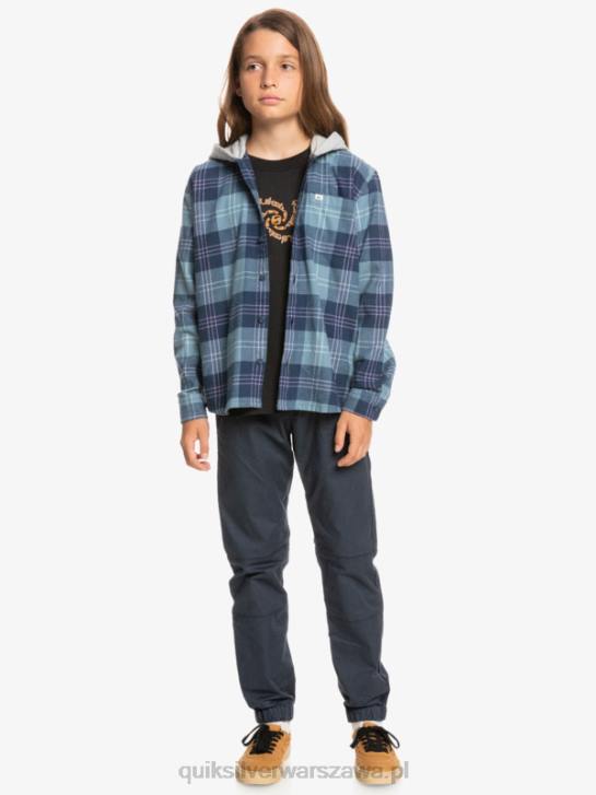 chłopcy Quiksilver 8-16 Haldonowa bluza z kapturem i długimi rękawami 4DBV2310 prowansalski niebieski harelaw