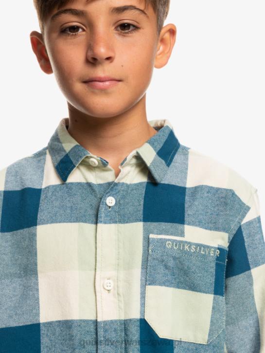 chłopcy Quiksilver 8-16 flanelowa koszula z długim rękawem Motherfly 4DBV2305 mędrzec pustynny