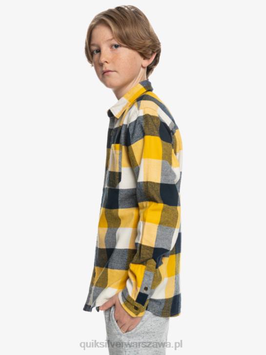 chłopcy Quiksilver 8-16 flanelowa koszula z długim rękawem Motherfly 4DBV2306 mucha brzozowa 223