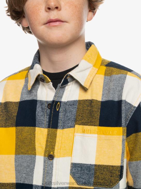 chłopcy Quiksilver 8-16 flanelowa koszula z długim rękawem Motherfly 4DBV2306 mucha brzozowa 223