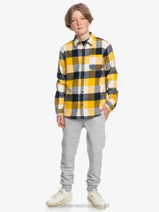 chłopcy Quiksilver 8-16 flanelowa koszula z długim rękawem Motherfly 4DBV2306 mucha brzozowa 223