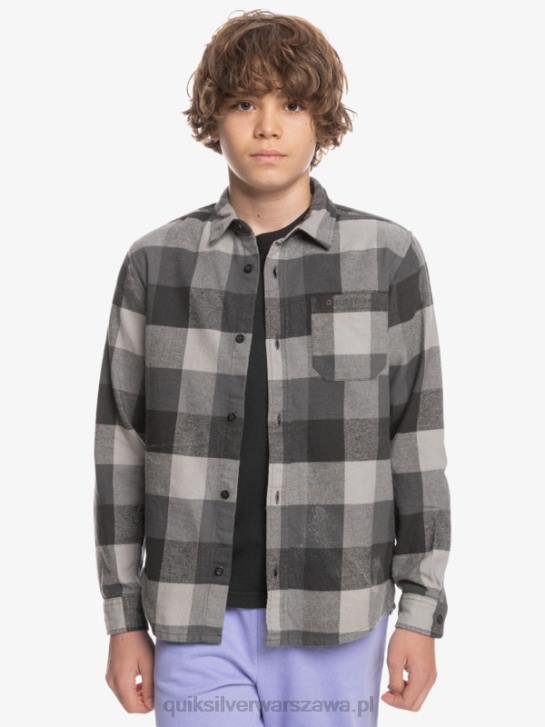 chłopcy Quiksilver 8-16 flanelowa koszula z długim rękawem Motherfly 4DBV2307 żelazna brama matko