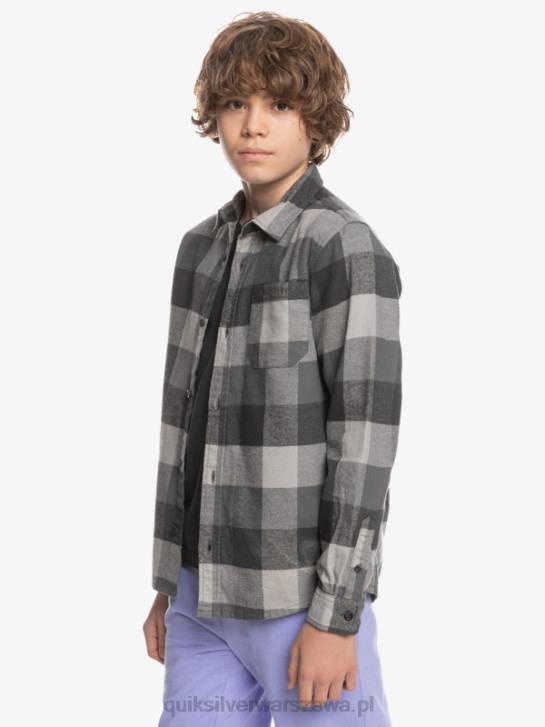 chłopcy Quiksilver 8-16 flanelowa koszula z długim rękawem Motherfly 4DBV2307 żelazna brama matko